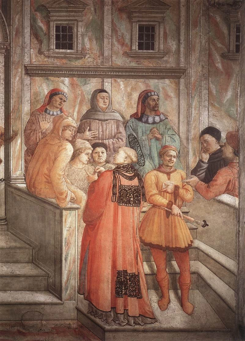 Disputa in sinagoga - Duomo, Prato, dettaglio 2
